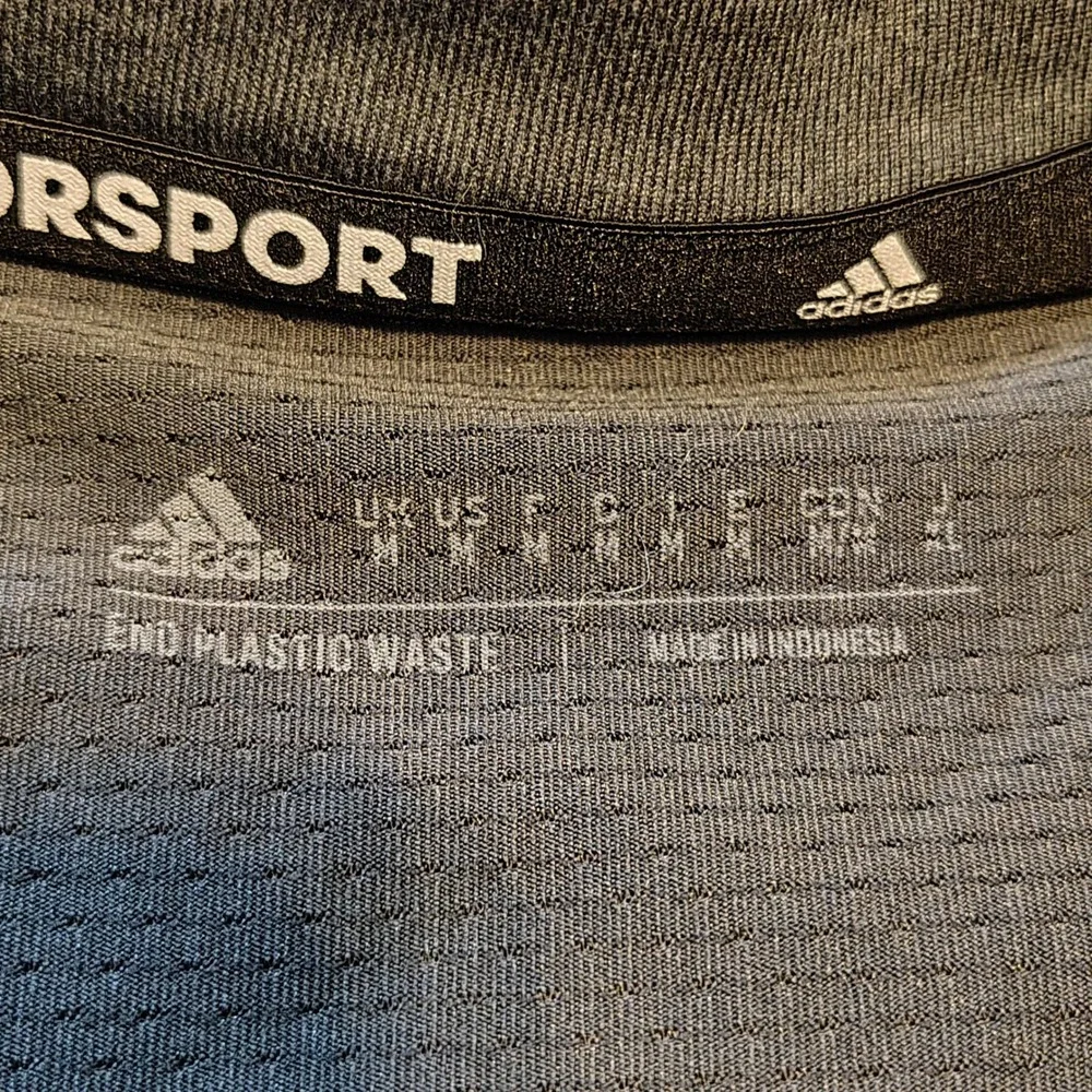 Adidas Aeroready Mens Medium Gray Quarter Zip Long Sleeve Training Top Pullover